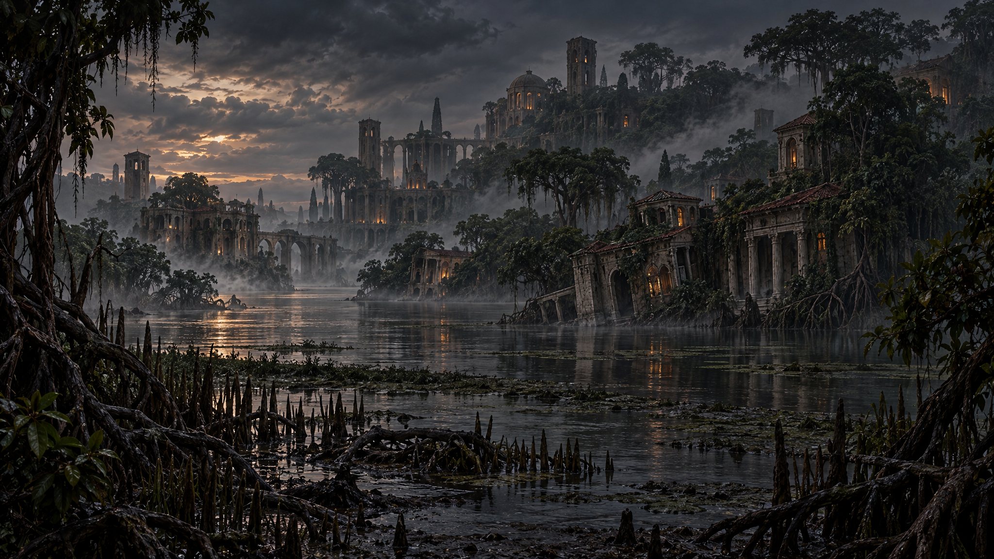 Half-sunken Imperial villas of Lilmoth in Black Marsh