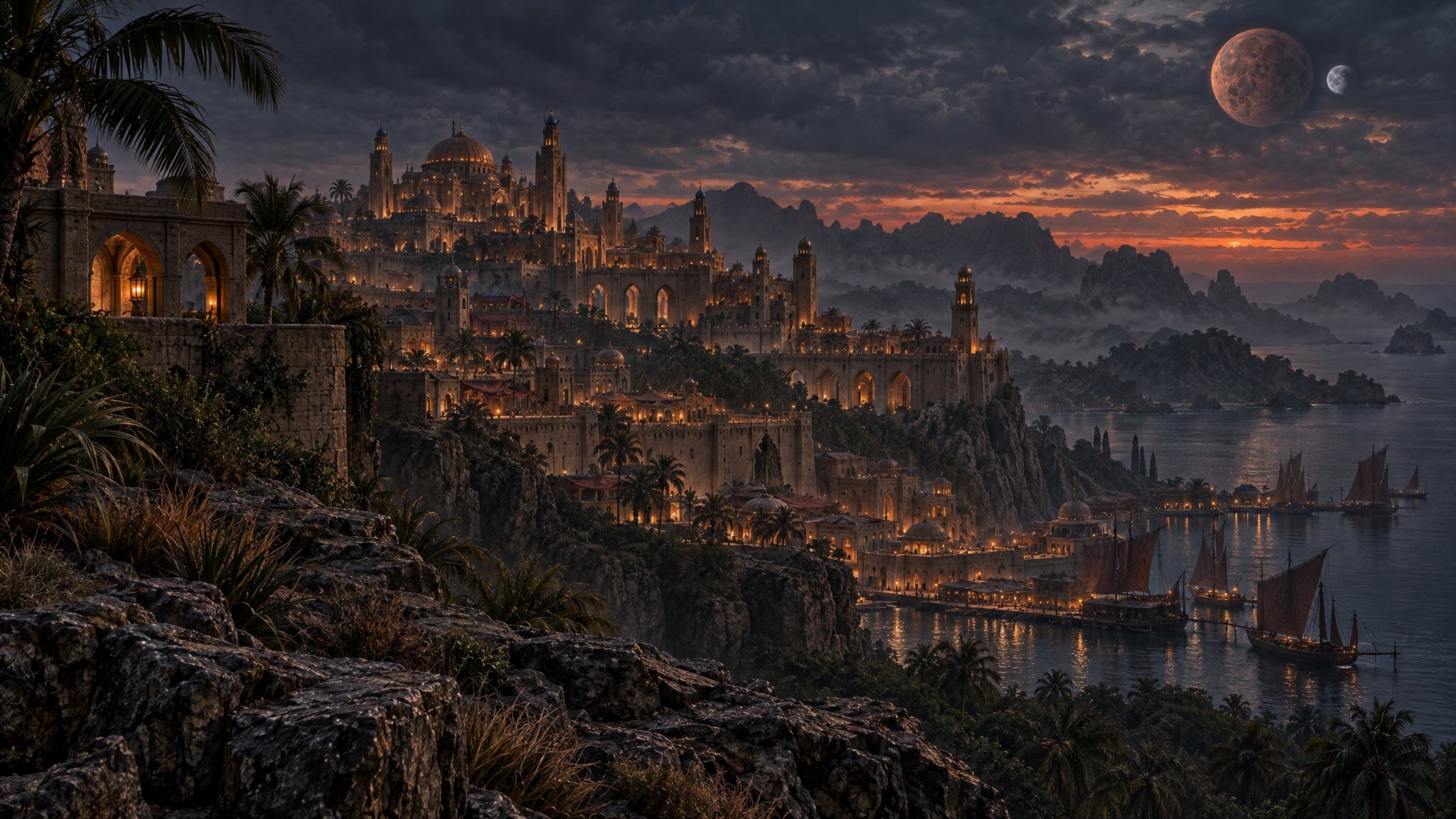 The port city of Senchal on Elsweyr's southern coast